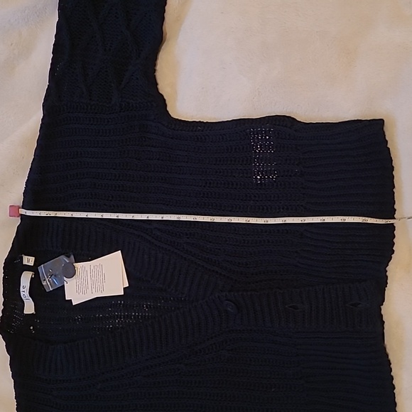 NWT joie size small open-knit cotton linen blend cardigan - Picture 7 of 7
